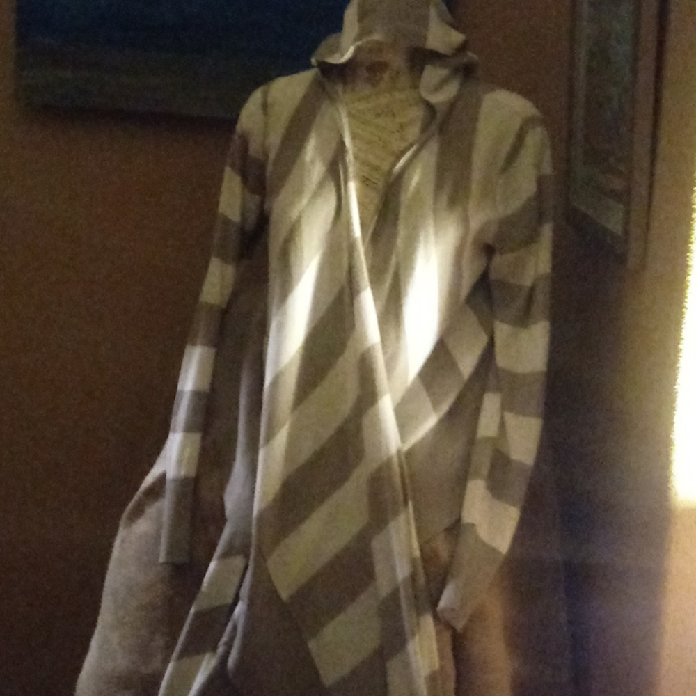 Comfort zone Cotton Stripe Wrap Sweater